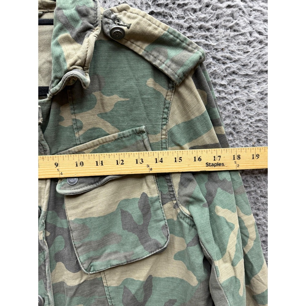 Free People Not Your Brothers Surplus Camouflage Military Jacket Green Size M - Picture 10 of 14